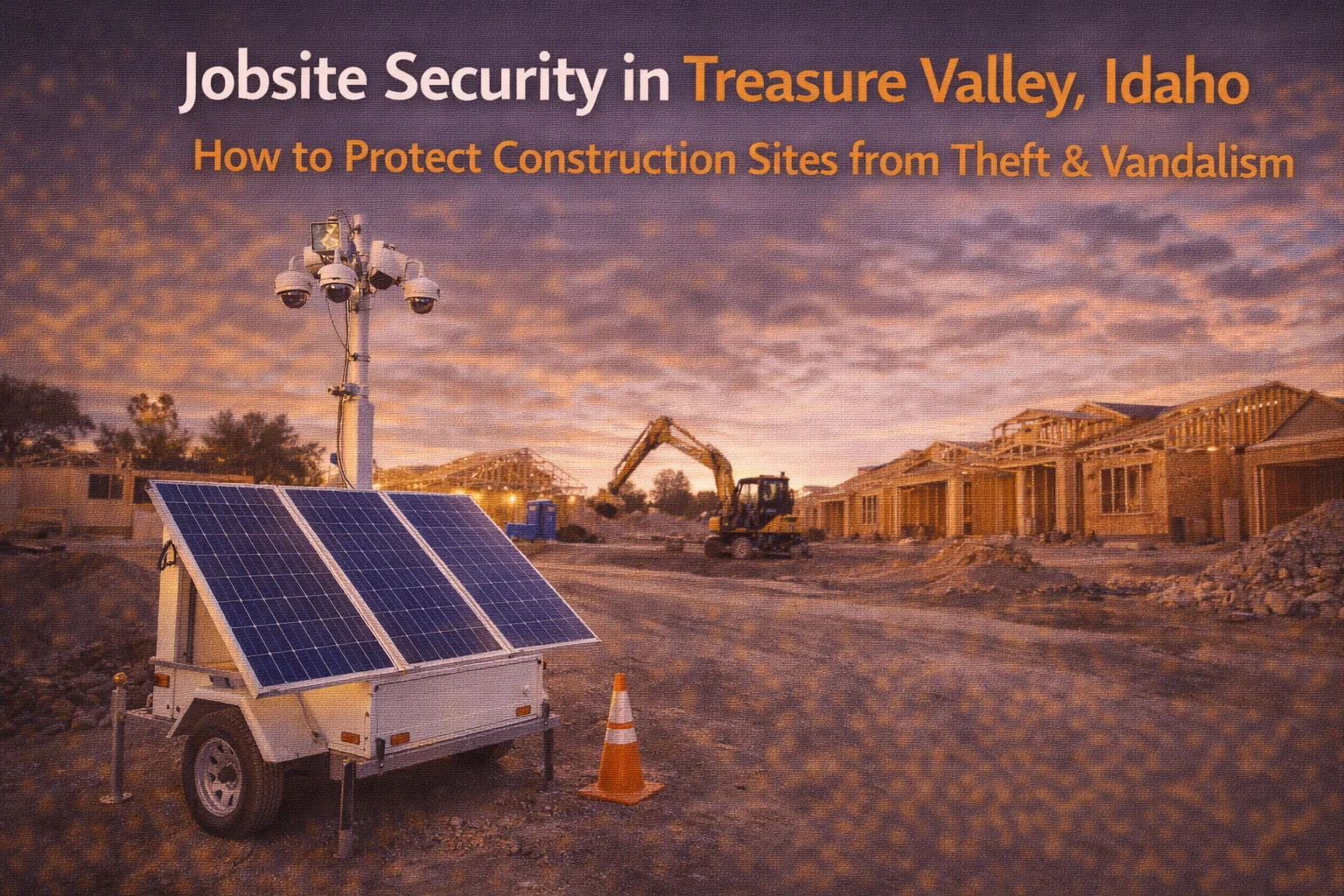 Jobsite Security in Treasure Valley, Idaho: How to Protect Construction Sites from Theft & Vandalism
